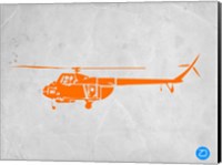 Orange Helicopter Fine Art Print
