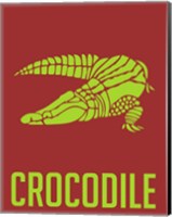 Crocodile Yellow Fine Art Print