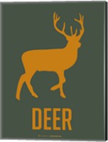 Deer Yellow Fine Art Print