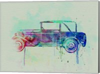 Old car watercolor Fine Art Print