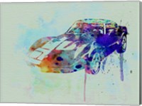 Corvette watercolor Fine Art Print