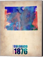 Colorado Watercolor Map Fine Art Print