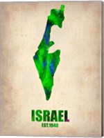 Israel Watercolor Map Fine Art Print