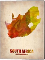 South African Map Fine Art Print