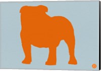 French Bulldog Orange Fine Art Print