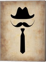 Hat Glasses and Mustache 2 Fine Art Print