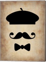 Hat Glasses and Mustache 3 Fine Art Print