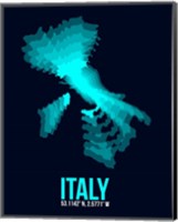 Italy Radiant Map 1 Fine Art Print