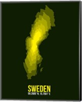 Sweden Radiant Map 3 Fine Art Print