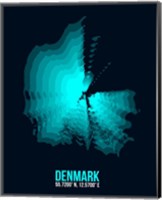Denmark Radiant Map 2 Fine Art Print
