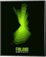 Finland Radiant Map 3 Fine Art Print