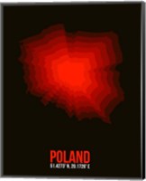 Poland Radiant Map 3 Fine Art Print