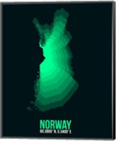 Norway Radiant Map 3 Fine Art Print