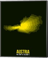 Austria Radiant Map 2 Fine Art Print