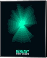 Germany Radiant Map 2 Fine Art Print