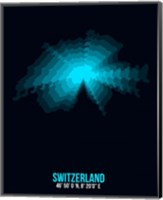 Switzerland Radiant Map 2 Fine Art Print