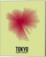 Tokyo Radiant Map 1 Fine Art Print
