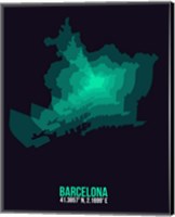 Barcelona Radiant Map 2 Fine Art Print