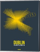 Dublin Radiant Map 4 Fine Art Print