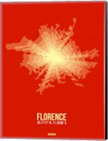 Florence Radiant Map 1 Fine Art Print