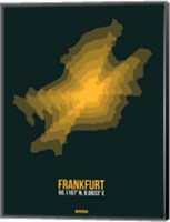 Frankfurt Radiant Map 1 Fine Art Print