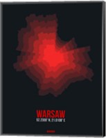 Warsaw Radiant Map 4 Fine Art Print