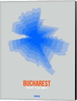 Bucharest Radiant Map 2 Fine Art Print