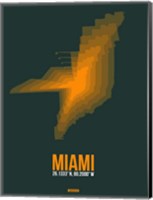Miami Radiant Map 4 Fine Art Print