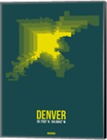 Denver Radiant Map 3 Fine Art Print