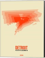 Detroit Radiant Map 2 Fine Art Print