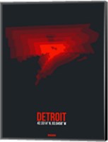 Detroit Radiant Map 3 Fine Art Print