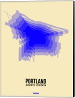 Portland Radiant Map 2 Fine Art Print