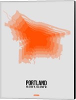 Portland Radiant Map 5 Fine Art Print