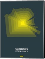San Francisco Radiant Map 1 Fine Art Print