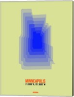 Minneapolis Radiant Map 4 Fine Art Print