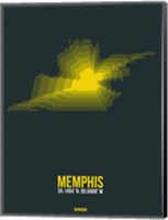 Memphis Radiant Map 1 Fine Art Print