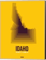 Idaho Radiant Map 3 Fine Art Print