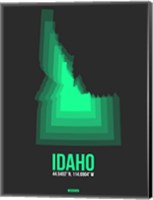 Idaho Radiant Map 5 Fine Art Print
