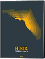 Florida Radiant Map 4 Fine Art Print