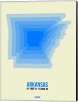 Arkansas Radiant Map 2 Fine Art Print