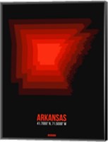 Arkansas Radiant Map 6 Fine Art Print