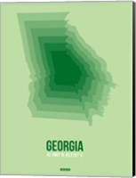 Georgia Radiant Map 3 Fine Art Print