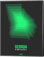 Georgia Radiant Map 4 Fine Art Print