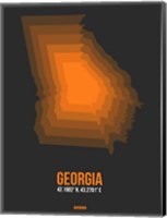 Georgia Radiant Map 5 Fine Art Print