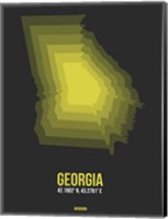 Georgia Radiant Map 6 Fine Art Print