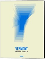 Vermont Radiant Map 1 Fine Art Print