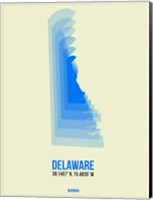 Delaware Radiant Map 1 Fine Art Print