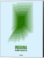 Indiana Radiant Map 2 Fine Art Print