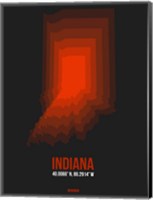 Indiana Radiant Map 4 Fine Art Print