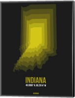 Indiana Radiant Map 6 Fine Art Print